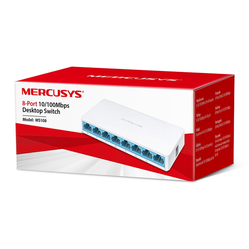 Switch ethernet 8 porte lan 10/100 Mbps | Mercusys
