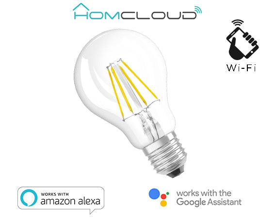 Lampadina Wi-Fi a filamento Bianco CCT dimm